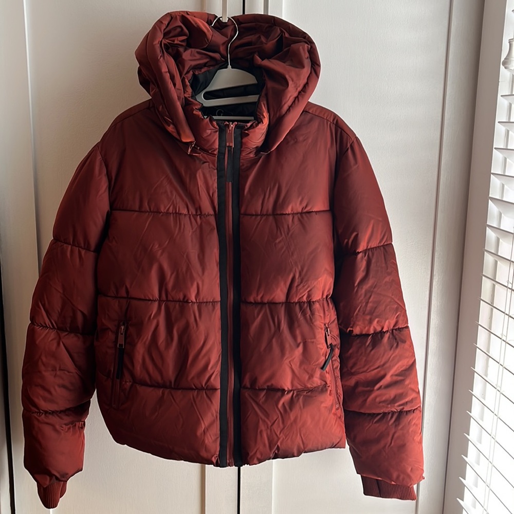 Shiny / iridescent puffer by G by Giuliana L-worn once. Perfect condition